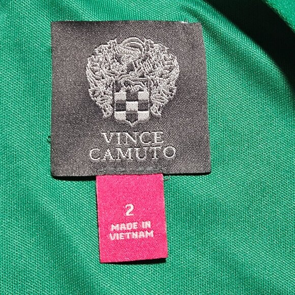 Vince Camuto Womens Spring Floral Preppy Green Sheath Dress 3/4 Sleeve Fully Lin - Picture 4 of 16